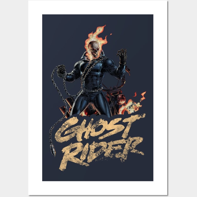 ghost rider new Wall Art by k4k7uz